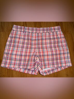 Loft women’s madras Plaid Cotton Shorts - multicolored new w tags preppy boho